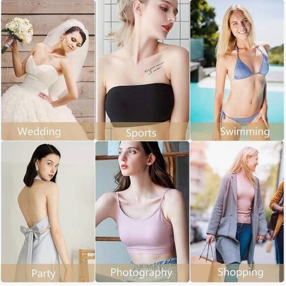 Invisible Bra Silicone Size XL C/D cup - Picture 6 of 6